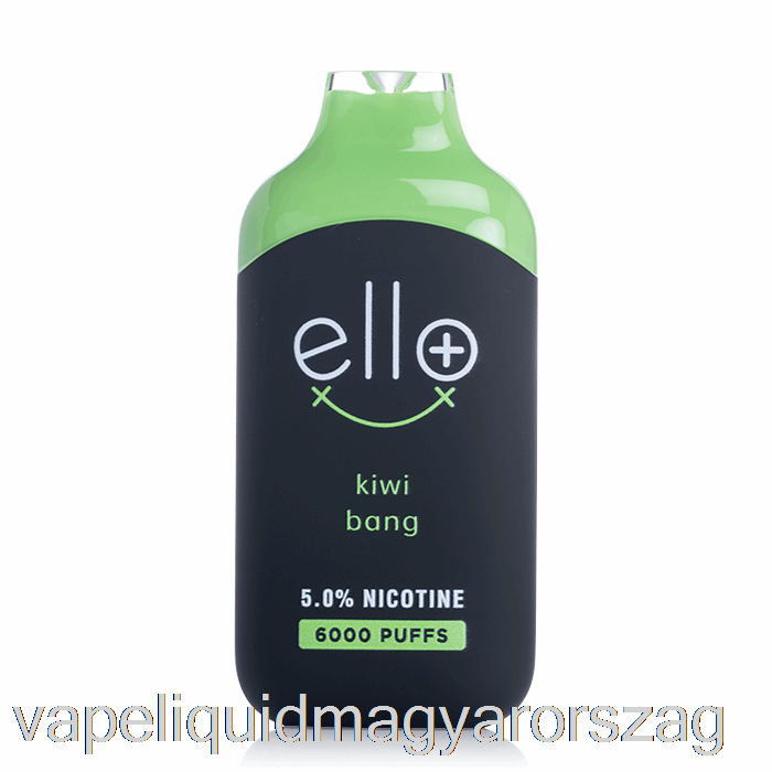 Blvk Ello Plus 6000 Eldobható Kiwi Bang Ice Vape és Cigi